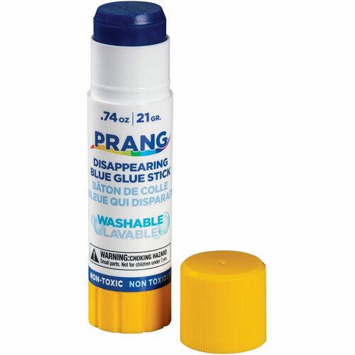 Prang Disappearing Blue Washable Glue Stick - 0.74 oz - 1 Each - Blue