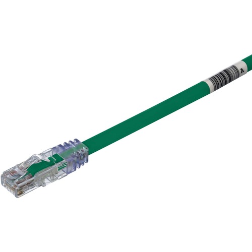 Panduit Pan-Net® Patch Cords - 8 ft Category 6a Network Cable for Network Device - First End: 1 x Modular - Second End: 1 x Modular - 10 Gbit/s - Patch Cable - CM - 24 AWG - Green - 1
