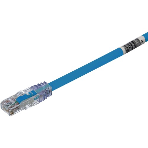 Panduit Pan-Net® Patch Cords - 30 ft Category 6a Network Cable for Network Device - First End: 1 x Modular - Second End: 1 x Modular - 10 Gbit/s - Patch Cable - CM - 24 AWG - Blue - 1