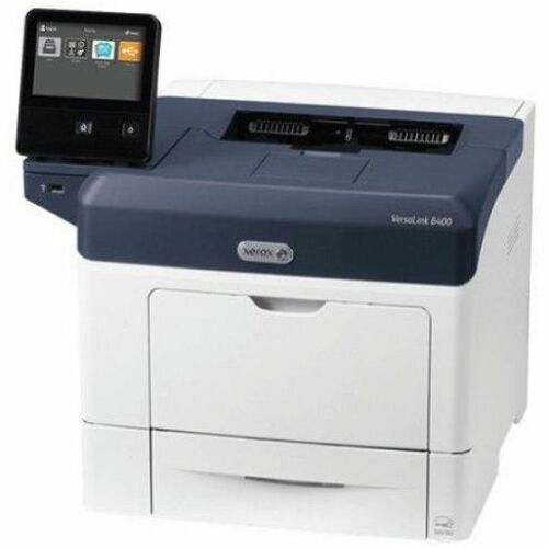 Xerox VersaLink B400DN Desktop Wireless Laser Printer - Monochrome - 47 ppm Mono - 1200 x 1200 dpi Print - Automatic Duplex Print - 550 Sheets Input - Ethernet - Wireless LAN - 150000 Pages Duty Cycle - Plain Paper Print - Gigabit Ethernet - USB