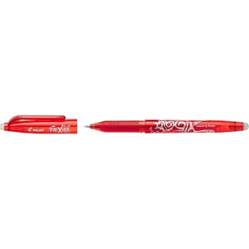 Pilot FriXion Ball - Gel Ink Rollerball pen - Red - Fine Tip - Fine Pen Point - 0.5 mm Pen Point Size - Refillable - Red Liquid Gel Ink Ink - 2 / Pack