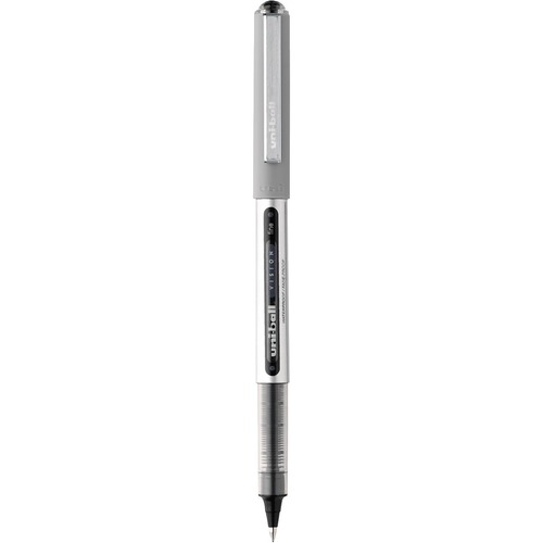 uni-ball Vision Rollerball Pen - Fine Pen Point - 0.7 mm Pen Point Size - Assorted Liquid Ink - Gray Barrel - 5 / Pack