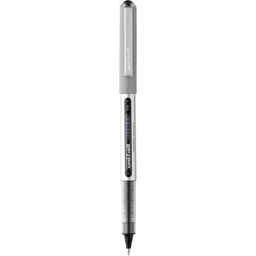 uniball™ Vision Rollerball Pen - 0.7 mm (0.03") Fine Pen Point - Assorted Ink - Liquid - Gray Barrel - 5 / Pack