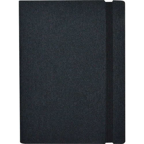 Winnable Wirebound Notebooks 7-3/4" x 5-3/8" Black - 192 Pages - Wire Bound - Ruled - 7.75" (196.85 mm) x 5.38" (136.53 mm) - Fabric Cover - Soft Cover, Elastic Band Closure