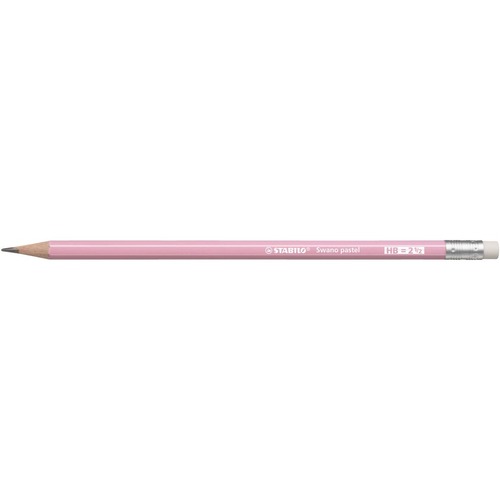 Stabilo Swano Pastel Pencil HB Pink - HB Lead - 2.2 mm Lead Diameter - Pink Lead - 1 each