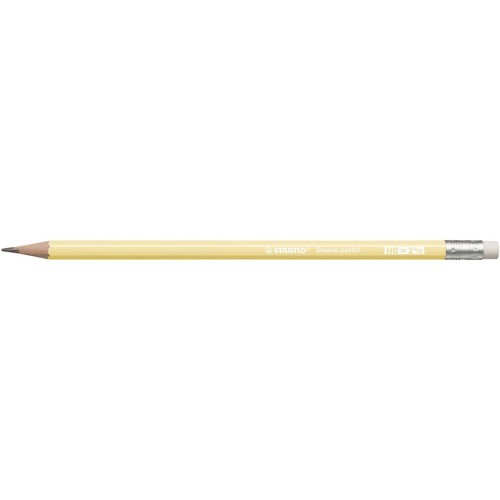Stabilo Swano Pastel Pencil HB Yellow - HB Lead - 2.2 mm Lead Diameter - Yellow Lead - 12 / Box