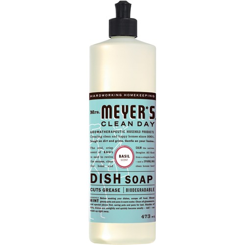 Mrs. Meyer's Clean Day Dish Soap - Basil Scent, 16 fl oz - Dishwashing Detergents & Liquids - SJN70859
