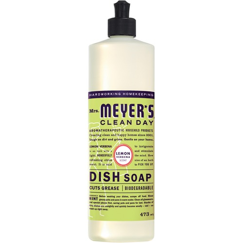 Mrs. Meyer's Clean Day Dish Soap -  Lemon Verbena Scent, 16 fl oz - Dishwashing Detergents & Liquids - SJN70847