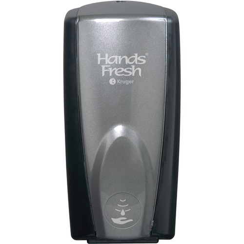 Veritiv 09450 Hands-Fresh Plastic Touchless Foam Soap Dispenser (1/cs) - Automatic - Support 4 x C Battery - Anti-bacterial, Level Indicator - Gray, Black - 1 / Case