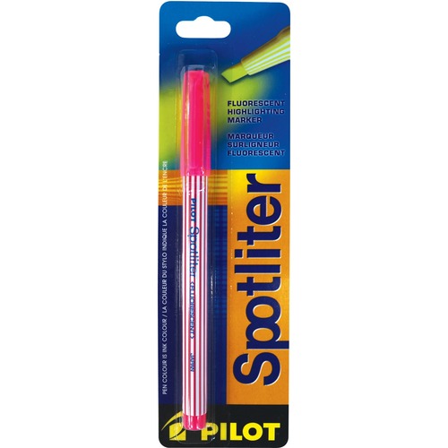 Pilot Spotliter Highlighter Chisel Tip Pink - Chisel Marker Point Style - Pink - 10 / Box