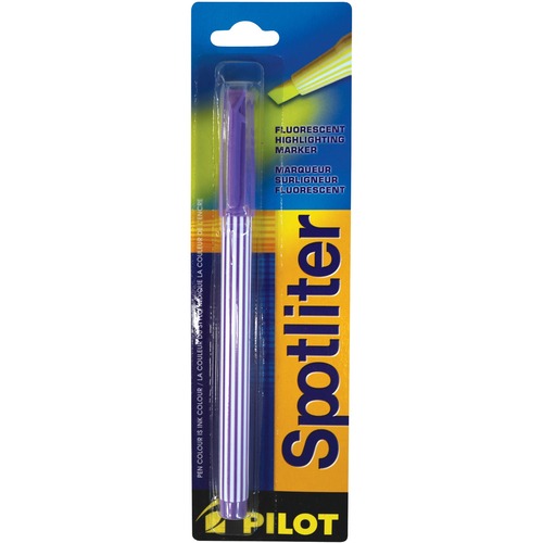 Pilot Spotliter Highlighter Chisel Tip Purple - Chisel Marker Point Style - Purple - 10 / Box