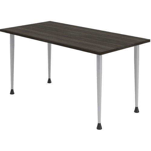 HDL Innovations Table Desk - 60" x 30" x 29" , 1" Top - Material: Laminate Top, Metal Leg - Finish: Gray Dusk, Silver Base