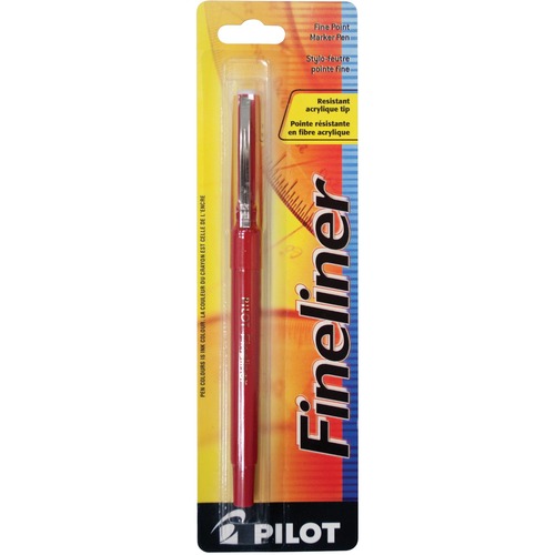 Pilot Fineliner Markers 0.4 mm Red - Red - Plastic Tip