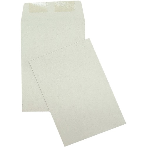 Supremex Press to Seal Kraft Envelopes Natural 30/pkg - 5 7/8" Width x 9" Length - 24 lb - Press and Seal - 30 / Pack - Natural Kraft