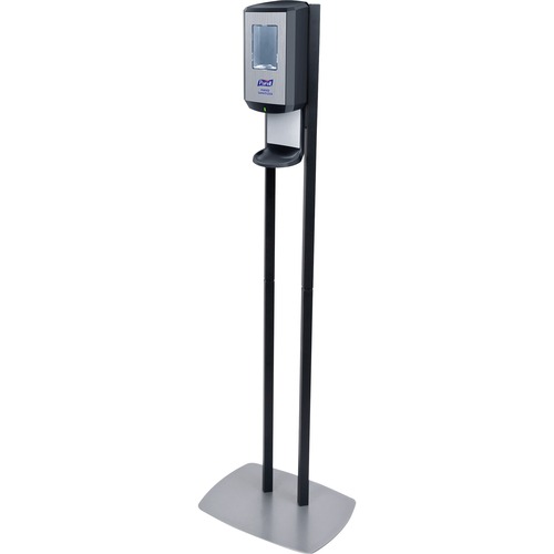 PURELL® CS6 Dispenser Floor Stand - 5" Height x 13.5" Width - Freestanding - ABS Plastic - Gray