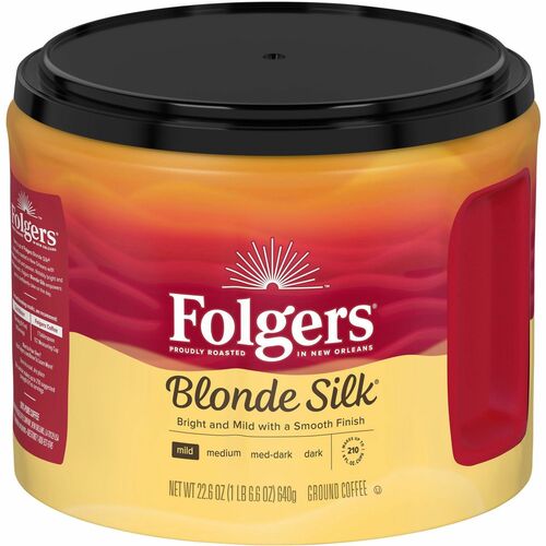 Folgers® Ground Blond Silk Coffee - Light/Mild - 22.6 oz - Ground - 1 Each