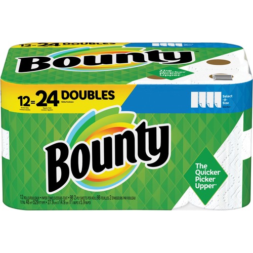 Bounty Select-A-Size Paper Towels - Towel - 12 / Carton - White