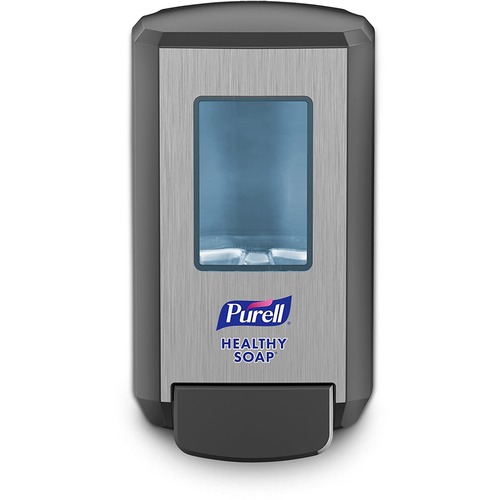PURELL® CS4 Soap Dispenser - Manual - 1.32 quart Capacity - Site Window, Wall Mountable, Durable - Gray - 1 / Carton