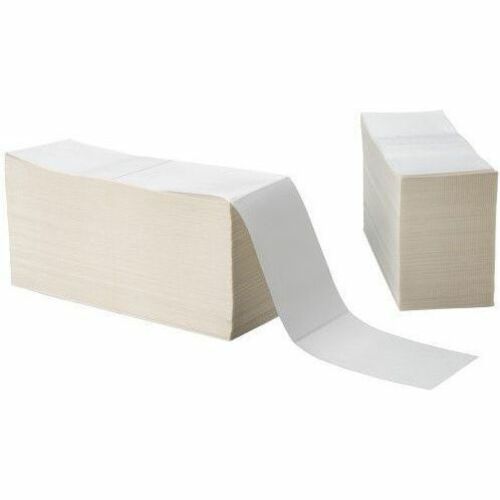 Brother 4in x 6in White Premium Direct Thermal Paper Labels, Die-Cut Fanfold - x 4" (101.60 mm) Width x 6" (152.40 mm) Length - Fanfold Stack - Permanent Acrylic Adhesive - Direct Thermal - White - Paper - 4000 Total Label(s) - 2 / Case