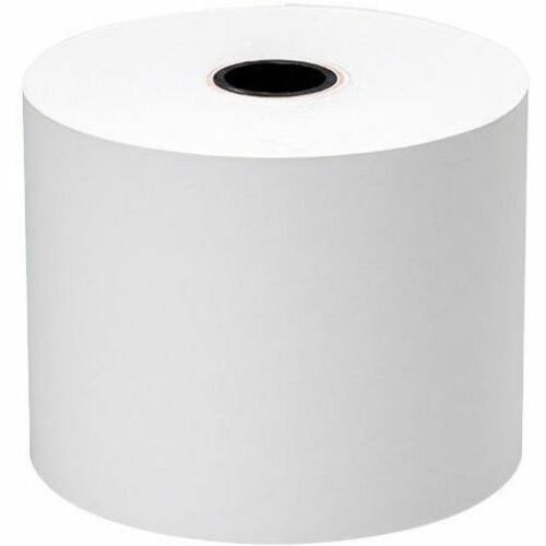 Brother 4in Wide Premium Direct Thermal Receipt Paper, Continuous Roll - 4" (101.60 mm) x 510 ft (155.45 m) - Ultra Smooth - Coated, Adhesive, Archival-safe - White - 8 / Case