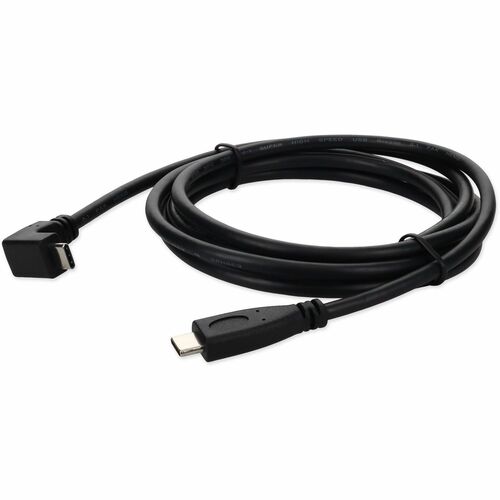 AddOn 6ft USB 3.1 (C) Male to Male Black Cable - 6 ft USB-C Data Transfer Cable for MacBook, Notebook, PC, Mouse, Keyboard, External Hard Drive, Flash Drive - First End: 1 x USB 3.1 Type C - Male - Second End: 1 x USB 3.1 Type C - Male - Black - 1