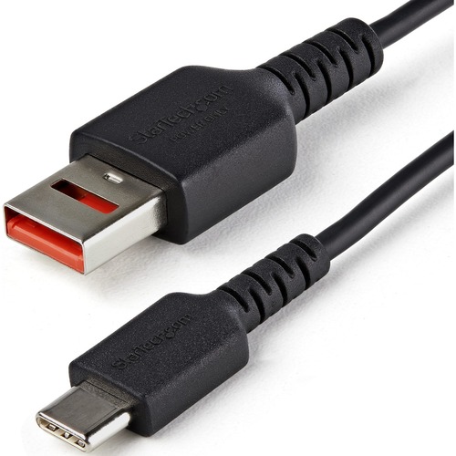 StarTech.com 3ft (1m) Secure Charging Cable, USB-A to USB-C Data Blocker Charge-Only Cable, Secure Charger Adapter Cable for Phone/Tablet - 3ft USB-A to USB-C Secure Charging Data Blocker Adapter Cable - Prevents data theft/spyware/malware - Power-Only No