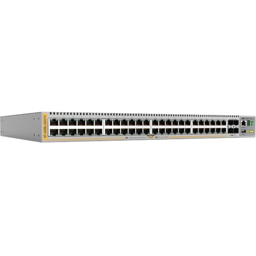Allied Telesis X530L-52GTX Layer 3 Switch - 48 Ports - Manageable - Gigabit Ethernet - 10GBase-X, 10/100/1000Base-T - TAA Compliant - 3 Layer Supported - Modular - 60 W Power Consumption - Optical Fiber, Twisted Pair - Rack-mountable, Wall Mountable