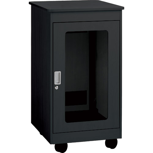 Chief F1-series Rack Cabinet - 28U Rack Height - Black - Steel - 500 lb Maximum Weight Capacity
