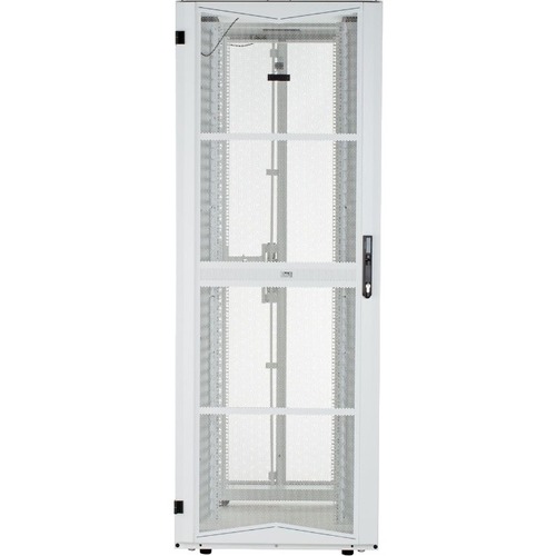 Panduit FlexFusion Cabinet - For Patch Panel, LAN Switch, Server, PDU - 42U Rack Height x 19" Rack Width - Floor Standing - Signal White - Steel - 2504.45 lb Dynamic/Rolling Weight Capacity - 3507.55 lb Static/Stationary Weight Capacity