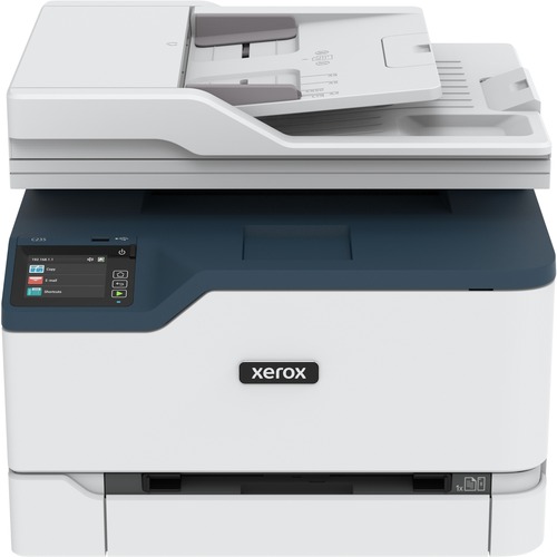 C235/DNI Multifunction Colour Laser Printer - Copier/Fax/Printer/Scanner - 24 ppm Mono/24 ppm Color Print - 600 x 600 dpi Print - Automatic Duplex Print - Up to 30000 Pages Monthly - 251 sheets Input - Color Scanner - 3600 dpi Optical Scan - Fast Ethernet