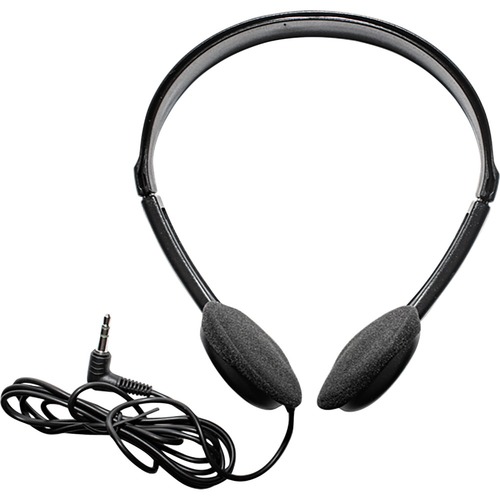 Maxell Headset - Mini-phone (3.5mm) - Wired - 32 Ohm - 20 Hz - 20 kHz - On-ear - 6 ft Cable - Black