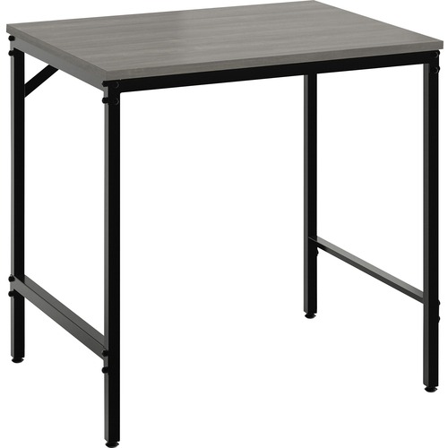 Safco Simple Study Desk - For - Table TopNeowalnut Rectangle, Laminated Top - Black Powder Coat Four Leg Base - 4 Legs x 30.50" Table Top Width x 23.50" Table Top Depth x 0.75" Table Top Thickness - 29.50" Height - Assembly Required - 1 Each