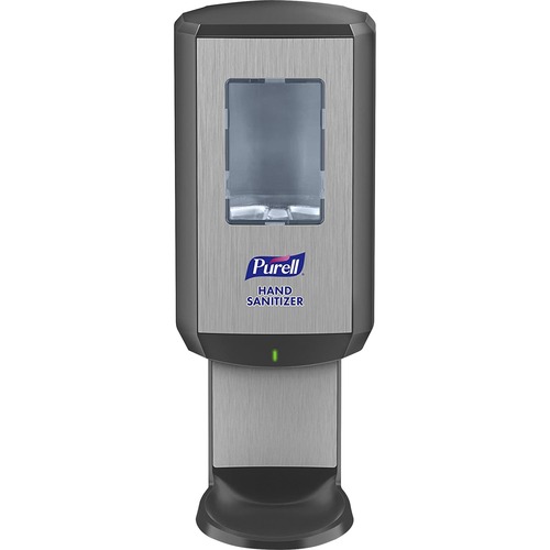 PURELL® CS8 Hand Sanitizer Dispenser - Automatic - 1.27 quart Capacity - Wall Mountable, Refillable, Site Window, Touch-free - Graphite - 1 / Carton