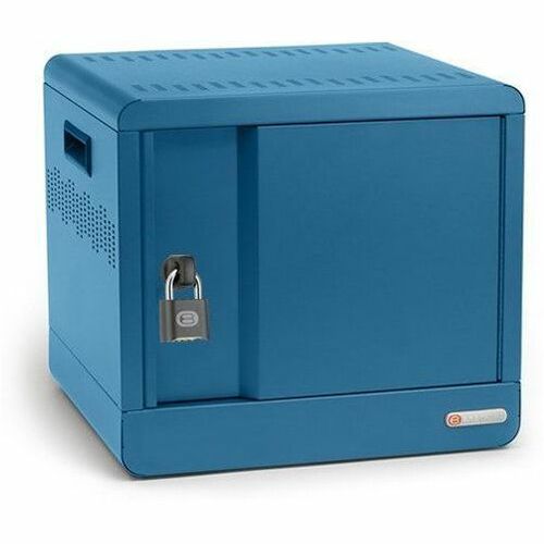 Bretford CUBE Micro Station - Pre-Wired TVS10USBC - Up to 14" Screen Support - 10 Devices Supported - Countertop, Wall Mountable - Steel - Sky