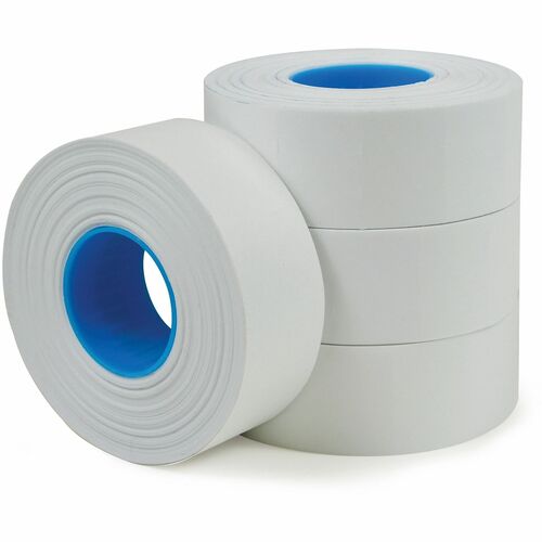 Office Depot® Brand 1-Line Price-Marking Labels, White, 1,200 Labels Per Roll, Pack Of 4 Rolls - White - 1200 / Roll - 4800 Total Label(s) - 4 / Pack