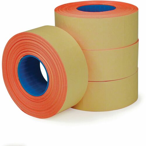 Office Depot® Brand 1-Line Price-Marking Labels, Red, 1,200 Labels Per Roll, Pack Of 4 Rolls - Red - 1200 / Roll - 4800 Total Label(s) - 4 / Pack