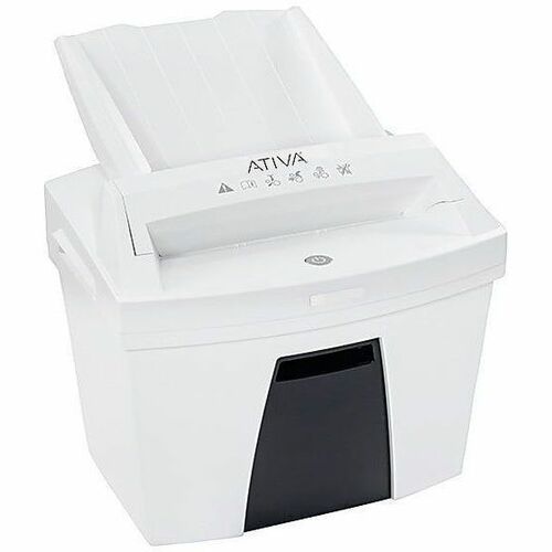 Ativa® PRO 100 Sheet Cross-Cut Shredder, AF100C - Cross Cut - 100 Per Pass - for shredding Paper Clip, Staples, Credit Card - P-4 - 10 ft/min - 8.90" Throat - 6.60 gal Wastebin Capacity - White