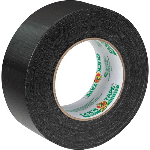 Duck Brand Duct Tape - 55 yd Length x 1.88" Width - 3" Core - Natural Rubber - 1 Pack - Black
