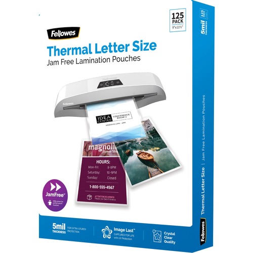 Fellowes ImageLast Laminating Pouch - Sheet Size Supported: Letter 9" Width x 11.50" Length - Laminating Pouch/Sheet Size: 9" Width x 5 mil Thickness - for Document, Laminator - Durable, UV Resistant, Fade Resistant, Water Resistant, Jam-free, Photo-safe,