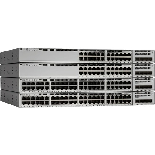 Cisco Catalyst C9200L-48PL-4X Ethernet Switch - 48 Ports - Manageable - 3 Layer Supported - Modular - 600 W Power Consumption - 370 W PoE Budget - Twisted Pair, Optical Fiber - PoE Ports - Rack-mountable - Lifetime Limited Warranty
