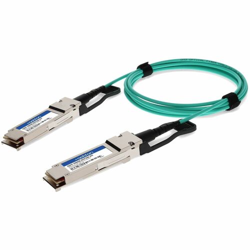 AddOn Fiber Optic Network Cable - 16.4 ft Fiber Optic Network Cable for Transceiver, Server, Switch, Storage Adapter, Network Adapter, Network Device - First End: 1 x QSFP56 Network - Male - Second End: 1 x QSFP56 Network - Male - 200 Gbit/s - LSZH, OFNR 