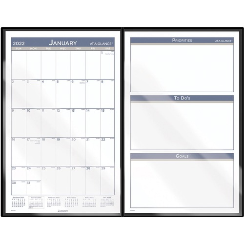 At-A-Glance Foldable Desk Pad - Rectangle - 23.75" (603.25 mm) Width