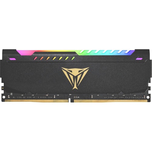 Patriot Memory Viper Steel RGB 8GB DDR4 SDRAM Memory Module - For Computer, Motherboard - 8 GB (1 x 8GB) - DDR4-3200/PC4-25600 DDR4 SDRAM - 3200 MHz - CL18 - 1.35 V - Retail - Non-ECC - Unbuffered - 288-pin - DIMM - Lifetime Warranty