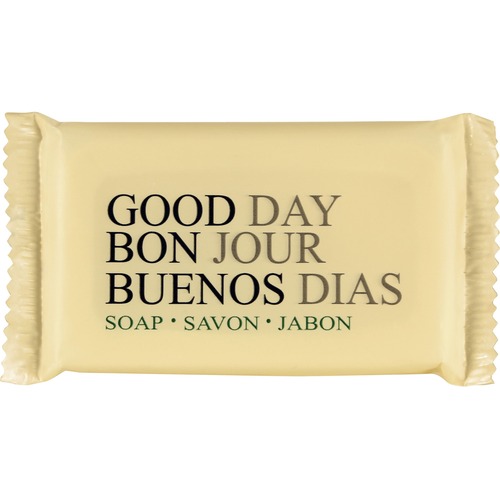 Good Day Bar Soap - Neutral Scent - 1.50 oz - White - Rich Lather, Pleasant Scent - 500 / Carton