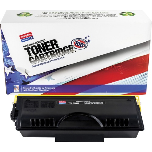 SKILCRAFT® Remanufactured High Yield Laser Toner Cartridge TN460 - Black - 1 Each - 6000 Pages