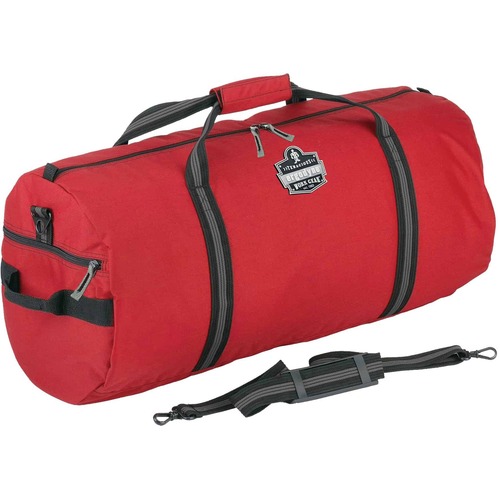 Ergodyne Arsenal 5020 Carrying Case (Duffel) Travel Essential - Red - Wear Resistant, Tear Resistant, Water Resistant, Stain Resistant - 600D Nylon Body - Shoulder Strap, Handle - 13" Height x 13" Width x 28.5" Depth - Medium Size - 1 Each