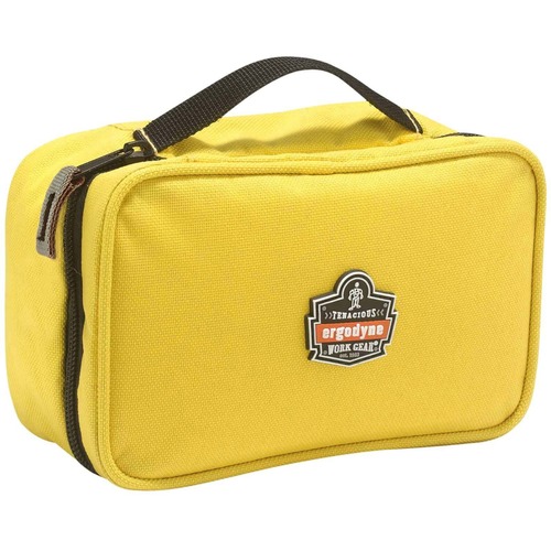 Ergodyne Arsenal 5876 Carrying Case Tools, Accessories, ID Card, Business Card, Label - Yellow - Water Resistant - 600D Polyester Body - 3" Height x 4.5" Width x 7.5" Depth - Small Size - 1 Each