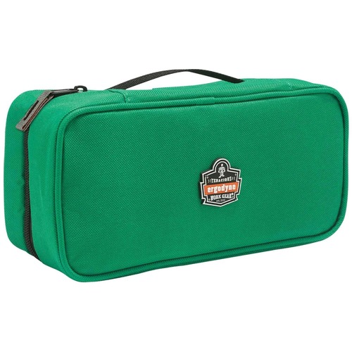 Ergodyne Arsenal 5875 Carrying Case Tools, Accessories, ID Card, Business Card, Label - Green - Water Resistant - 600D Polyester Body - 3.5" Height x 4.5" Width x 10" Depth - Large Size - 1 Each