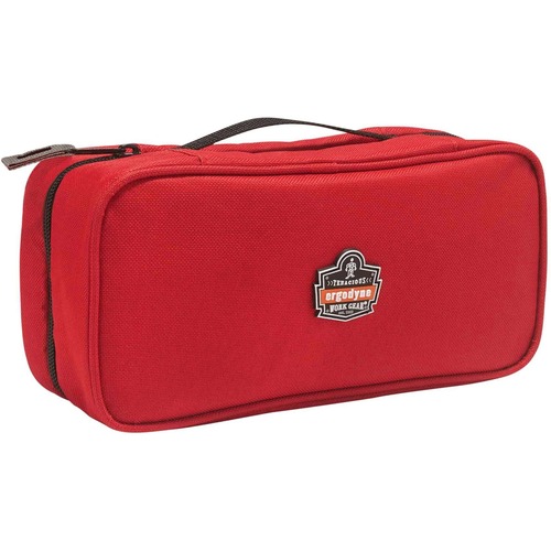 Ergodyne Arsenal 5875 Carrying Case Tools, Accessories, ID Card, Business Card, Label - Red - Water Resistant - 600D Polyester Body - 3.5" Height x 4.5" Width x 10" Depth - Large Size - 1 Each