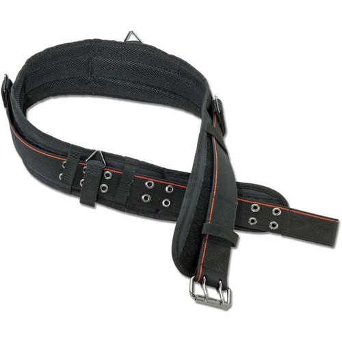 Ergodyne Arsenal 5550 3-Inch Padded Base Layer Tool Belt - 1 Each - Large (L) - Buckle Attachment - 3" Height Length - Black - Polyester, Nickel Plated, Metal, Foam